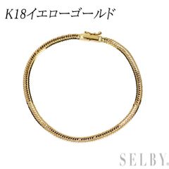 B070801) K18 YG ブレスレット アンクレット喜平12面トリプル - メルカリ