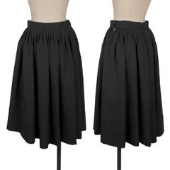 Tricom De Galson Tricot COMME des GARCONS 울 전환 비쥬 버튼 스커트 블랙 S