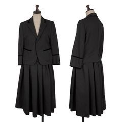Tricom de Galson Tricot COMME des GARCONS 울 비쥬 버튼 설정 블랙 S