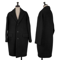 Tricom De Garson Tricot COMME des GARCONS 모사 울 오프 숄더 코트 블랙 S