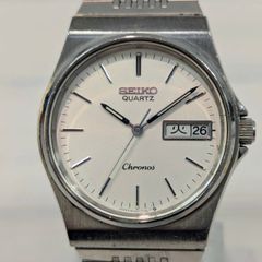 稼働品】SEIKO Chronos 8123-7090 新品電池 - メルカリ