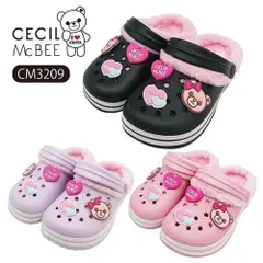 [CM3209]セシルマクビーファー付キッズクロッグサンダルのサムネイル