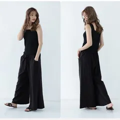 ワイドパンツ 綿 ゆったり 長ズボン 上質 コーディネート シンプル ズボン ロング 無地ゆったり ゴムタイプ 体型カバー ポケット付き シンプル カジュアル 爽やか リネン イージーパンツ ガウチョパンツ さらっと清涼感 リラックスパンツ 