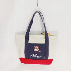 ケロッグ Kellogg’ｓバッグ トートバッグ ミニトート 刺繍 ロゴ グレージュ ネイビー レッド 紺 赤のサムネイル