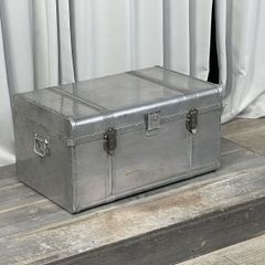 シャビー加工 トランク 2点セット ホワイト - メルカリ