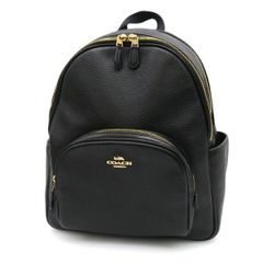 COACH リュック オールレザー 黒 コーチ ビジネスリュック 2層 | Mercari
