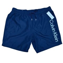残1】カルバンクライン レア 水着 ウエストロゴ スイムウェア XL 海