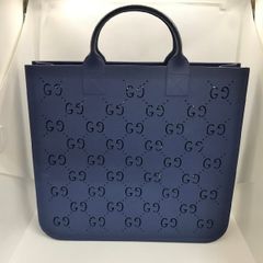 GUCCI チルドレンズGGトートバッグ スクエア パンチング ラバー ロゴ