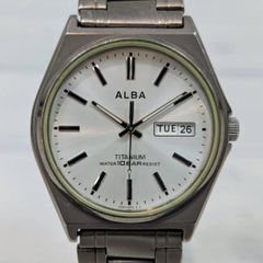 [소금] 경량 티타늄 일본제 무브먼트 ALBA 아루바 (SEIKO 세이코) 남성 시계 석영 VX43-0AG0 [23922MO] E26