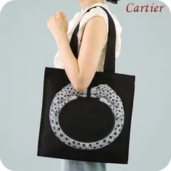 【新品】カルティエ Cartier バッグ ユニセックス 170069 V&A エキシビジョン トートバッグ パンテールバングル PANTHER BANGLEのサムネイル