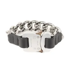 1017 ALYX 9SM アリクス ブレスレット シルバー サイズ:S/M | 21AW ローラーコースターバックル チェーン ブレスレット (CHAIN BRACELET WITH LEATHER DETAILS) | ブランド ファッション【中古】のサムネイル
