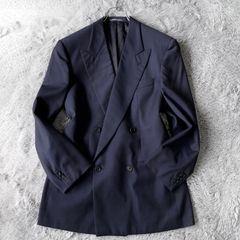 ダンヒル テーラードジャケット ダークグレー ウール カシミヤ混 