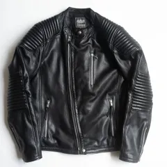 【美品/ビッグサイズ】KADOYA【シングルライダースジャケット】3L レザー ブラック カドヤ 26050606のサムネイル