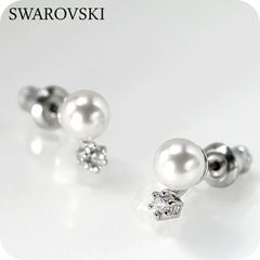 新品未使用 スワロフスキー ピアス アリアナコラボ フラワー お花