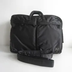 【美品】PORTER 【タンカー 3WAY ブリーフケース】ブラック ポーター ビジネスバッグ リュック ショルダー ナイロン 26050571