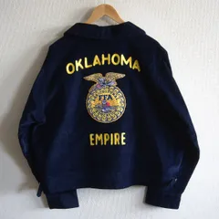 【美品】 FFA ファーマーズ ジャケット【ワーク ジャケット】48 OKLAHOMA コーデュロイ 刺繍 古着 26050638のサムネイル