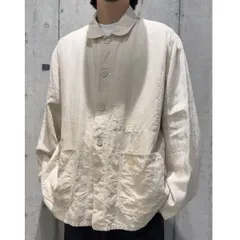 Porter Classic 22AW Vintage Linen Cheval Short Jacket W／Silver Charmヴィンテージリネンショートカバーオールジャケット 8069000146103のサムネイル