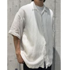 トップス yo BIOTOP cupro gather puff blouse yo BIOTOP 25SS cupro gather puff blouseヴィンテージ風製品洗い加工