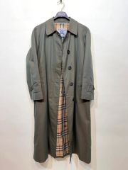 美品 バーバリーロンドン ステンカラーコート ノバチェック ハニー