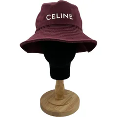 セリーヌ CELINE ロゴバケットハット 2AK01670Q ボルドー コットン メンズ その他ファッション雑貨のサムネイル