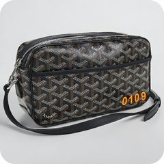 ゴヤール　クラッチバッグ グレー スヌーピー　マーカージュ ゴヤール クラッチバッグ グレー スヌーピー マーカージュ - メルカリ