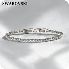 新品・未使用】スワロフスキー バングル ブレスレット シルバー 紙袋 