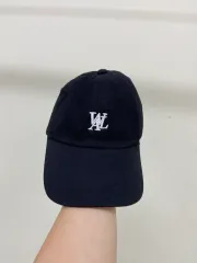 WOOALONG ウアロン 正面 ロゴ コットン ベースボールキャップ (50-57cm)のサムネイル