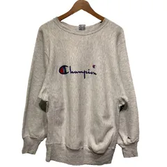 【中古】　Champion REVERSE WEAVE　スウェット　90s vintage　90年代　長袖　刺しゅうタグ　トレーナー　トップス　裏起毛　ブランドロゴ　プリント　USA製　アメカジ　古着　/1591