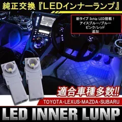 LED インナーランプ ルームランプ フットライト フットランプ クローブボックス 内装 カスタム パーツ ランプ ブルー 2個 アルファード ヴェルファイア 20系 30系 クラウン ハリアー プリウス 30 ランクルのサムネイル