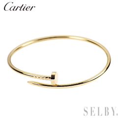 極美✨カルティエ ジュストアンクル #16 SM ブレスレット K18 YG