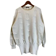 【中古】　ISSEY MIYAKE　スウェット　80s vintage　80年代　OLD　筆タグ　長袖　トレーナー　トップス　クルーネック　エンボス　日本製　ドメスティック　古着　/3001のサムネイル