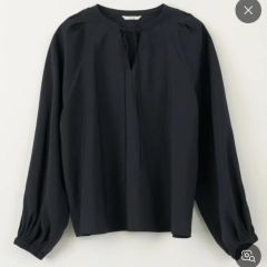 新品ZOE sailor collar shirtsセーラーシアーブラックS - メルカリ