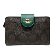COACH シグネチャー 二つ折り財布 カーキ ライムグリーン - メルカリ