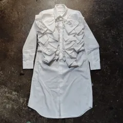 COMME des GARCONS 20ss フリル装飾 ロングシャツ ホワイト S コムデギャルソン 2020ss AD2019のサムネイル