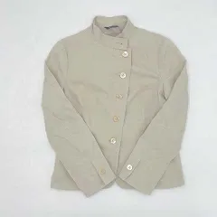 Aquascutum アクアスキュータム ノーカラージャケット ベージュ サイズ不明 〇□・〇◇・◇〇のサムネイル