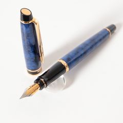 パイロット万年筆 カスタムレガンス青 細字 (廃盤品) - メルカリ