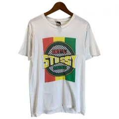 【中古】　STUSSY　Tシャツ　半袖　トップス　クルーネック　ロゴT　ブランドロゴ　プリント　ストリート　古着　/1100