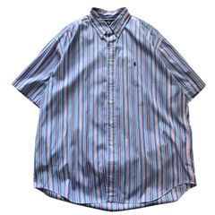 ラルフローレン 半袖 シャツ ストライプ ポニーロゴ オーバーサイズ BLAKE Ralph Lauren BLAKE SHIRTS Polo ラルフローレン 半袖シャツ