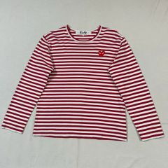 COMME des GARÇONS PLAY ボーダーロンT ハートワッペン - メルカリ