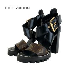 LOUIS VUITTON モノグラム スタッズ ミュール 37 イタリア製 - メルカリ