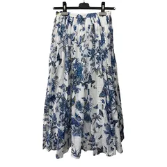 クリスチャンディオール　Christian Dior　フレアスカート　トワル ドゥ ジュイ メキシコ   Toile de Jouy Mexico　ナイトブルー　コットン　 411J33A3675　＃36サイズのサムネイル