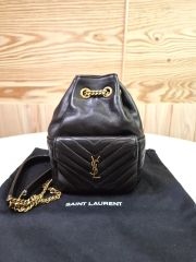 SAINT LAURENT サンローラン リュック ジョー YSL チェーン 黒 - メルカリ
