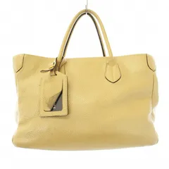 ADMJ アクセソワ Accessoires De Mademoiselle トートバッグ ハンドバッグ レザー ネームチャーム ベージュ /KUのサムネイル