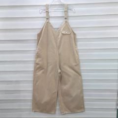 ポルテデブトン サロペット オールインワン 裏地リバティ ブラウン 