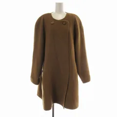ミラショーン mila schon コート 肩パッド 総柄 ハート柄 壺柄 42 XL ベージュ /REのサムネイル