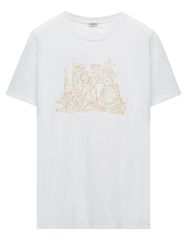 LOEWE 【美品】Tシャツ 白 Mサイズ 絵画プリント ロエベ メンズ ロゴ 