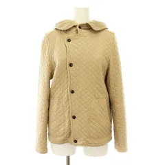 アーメン ARMEN COTTON QUILT ASYMMETRIC FRONT HOODED JACKET キルティングジャケット フード ベージュ /KUのサムネイル