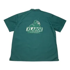 【新着】 XLARGE エクストララージ 定番 S/S OG WORK SHIRT ショートスリーブ オージー ワークシャツ メンズ XLサイズ グリーン 【送料込み】