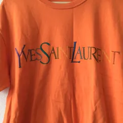 5295 YVES SAINT LAURENT イヴ・サンローラン Tシャツ オレンジ 福助タグ ビンテージ コットンのサムネイル
