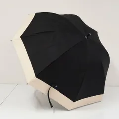 芦屋ロサブラン 完全遮光日傘 USED美品 ショートサイズ コンビ ブラック ベージュ UVカット 遮熱 50cm S3972のサムネイル